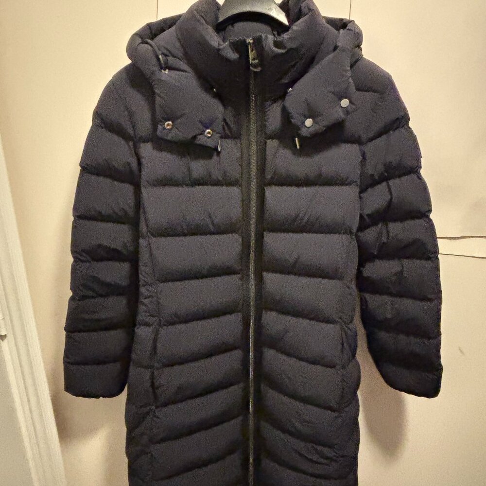 Mackage Women Farren Stretch Lightweight Down Coat with Removable Hood